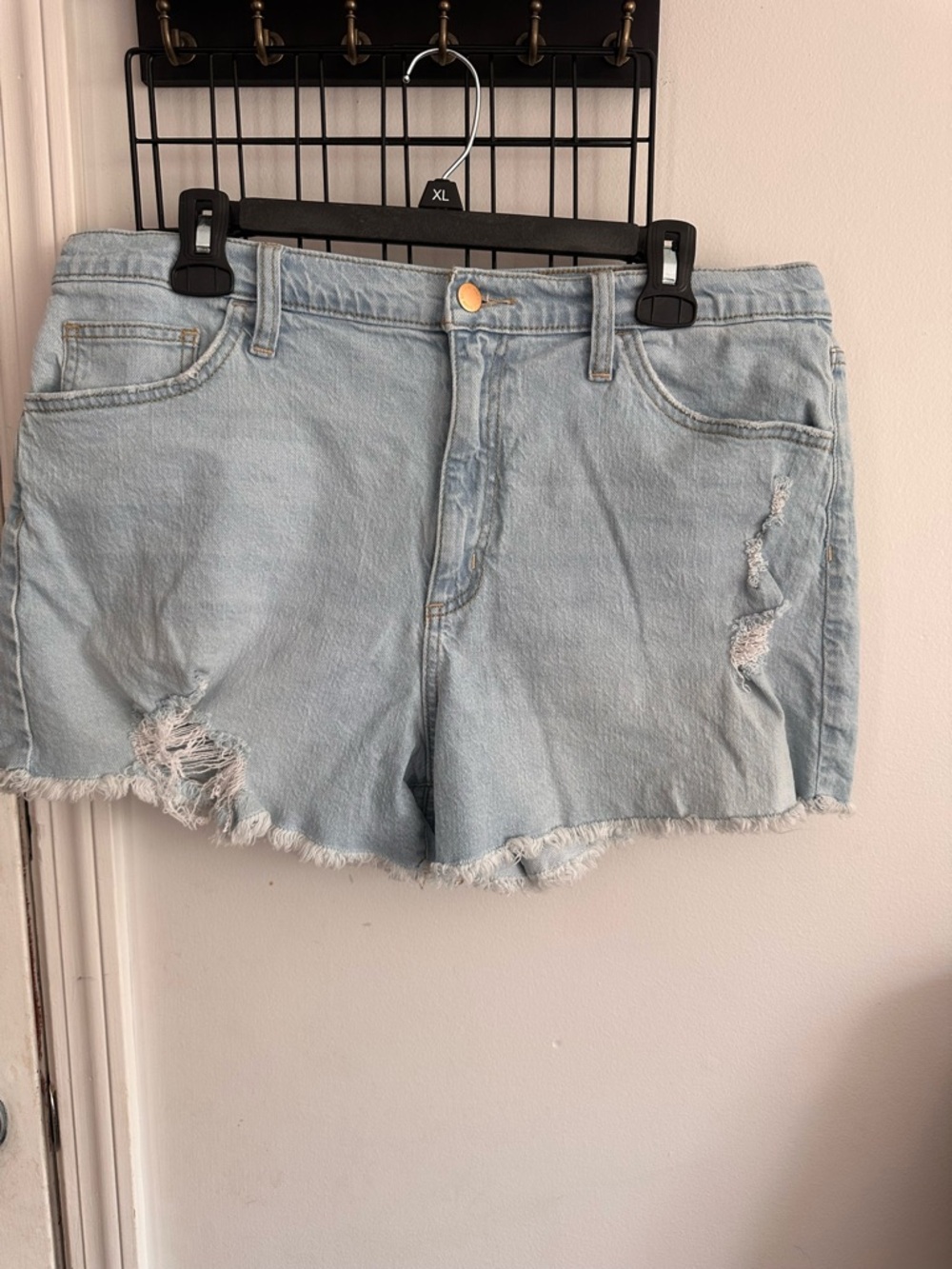 Universal Thread Light Blue Distressed Denim Cutoff Shorts